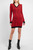 Жіноча червона сукня з візерунком