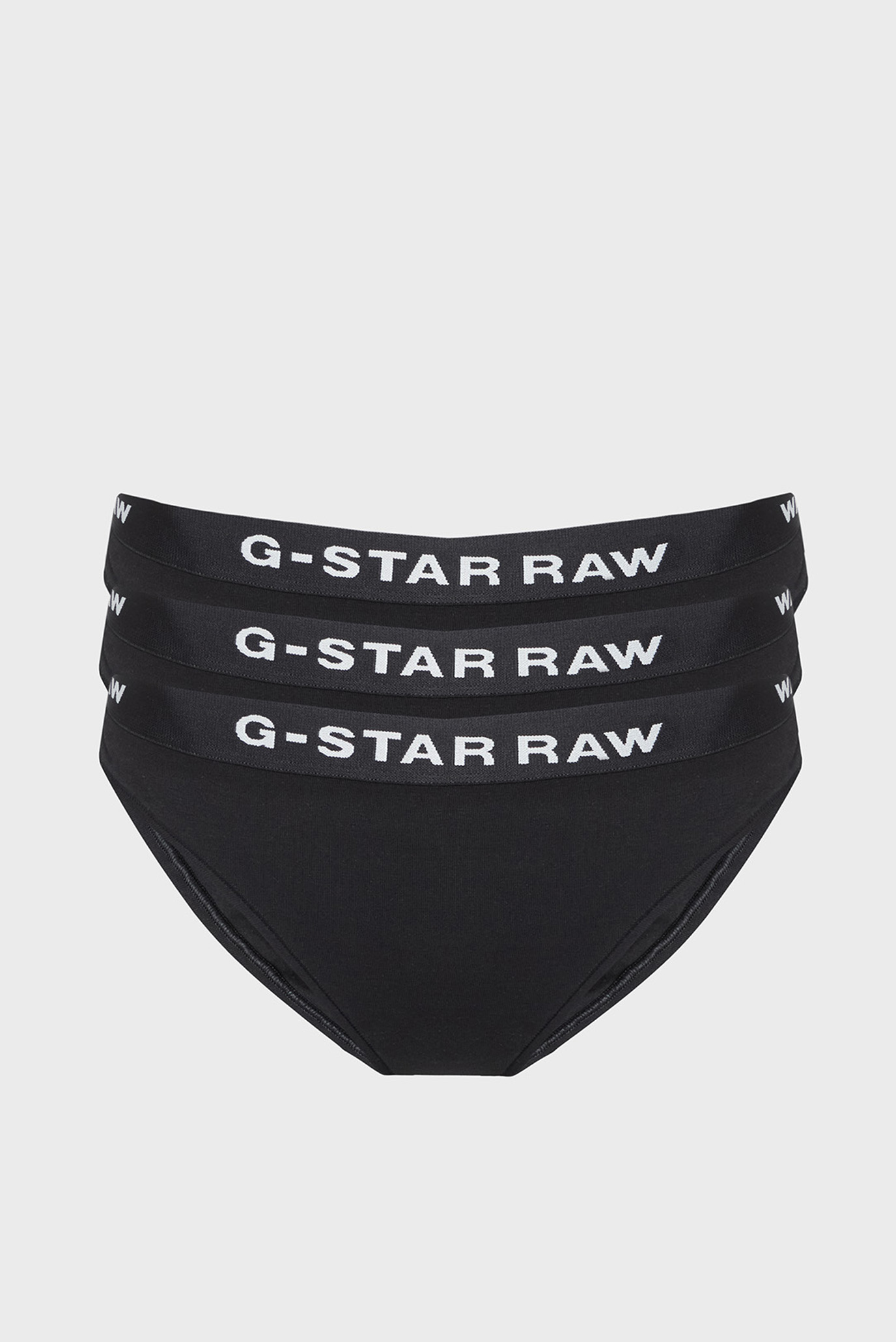 Женские черные трусики (3 шт) Brief Черный M G-Star RAW D23775,D516