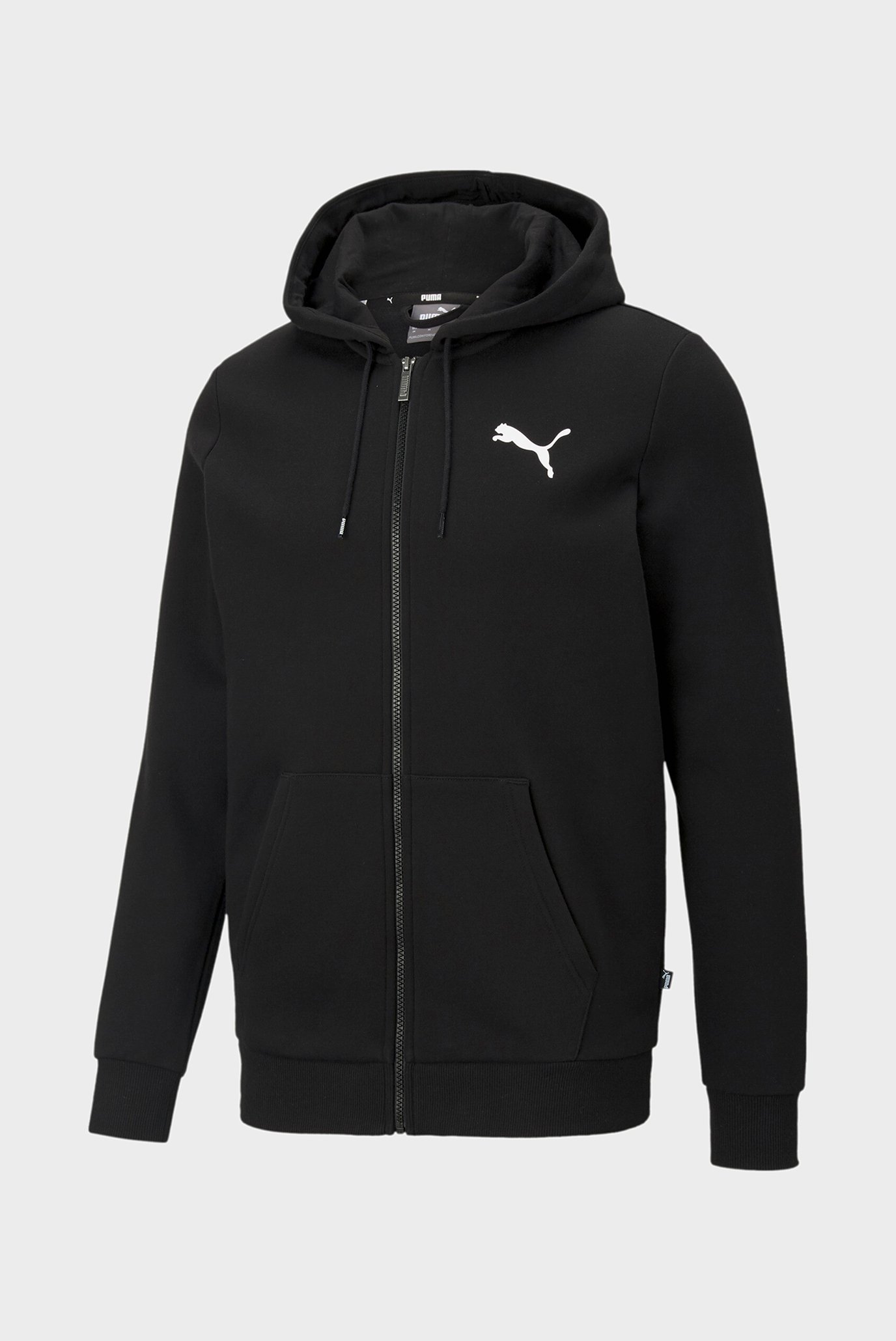 Чоловіче чорне худі Essentials Full-Zip Logo Men's Hoodie 1