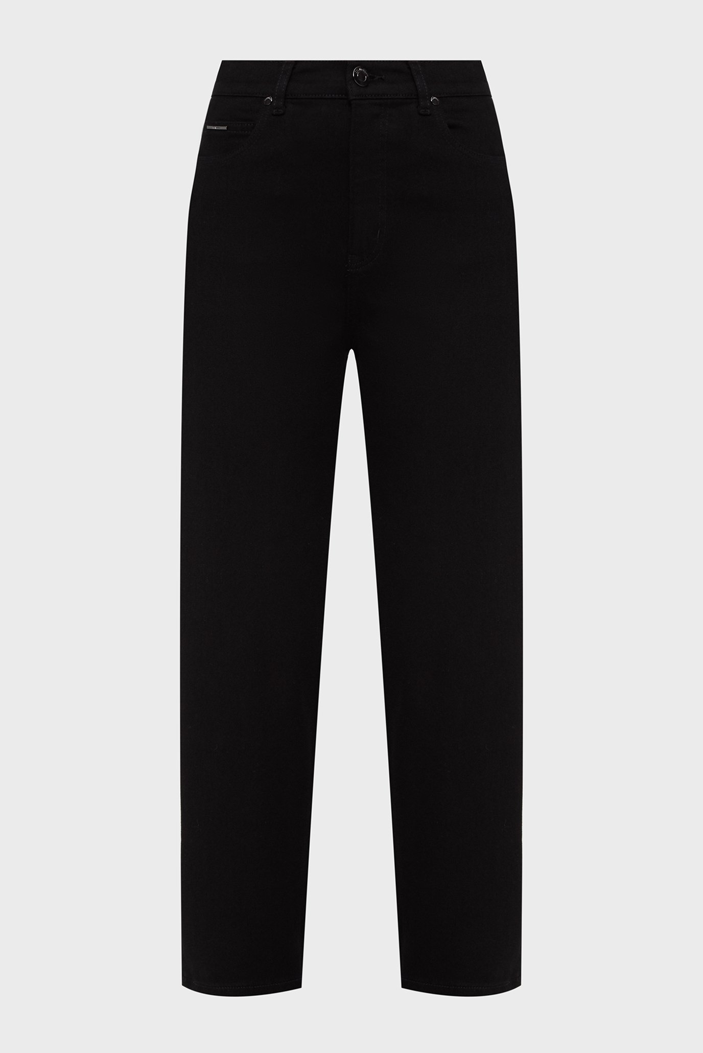 Женские черные джинсы HIGH RISE BARREL INFINITE BLACK 1