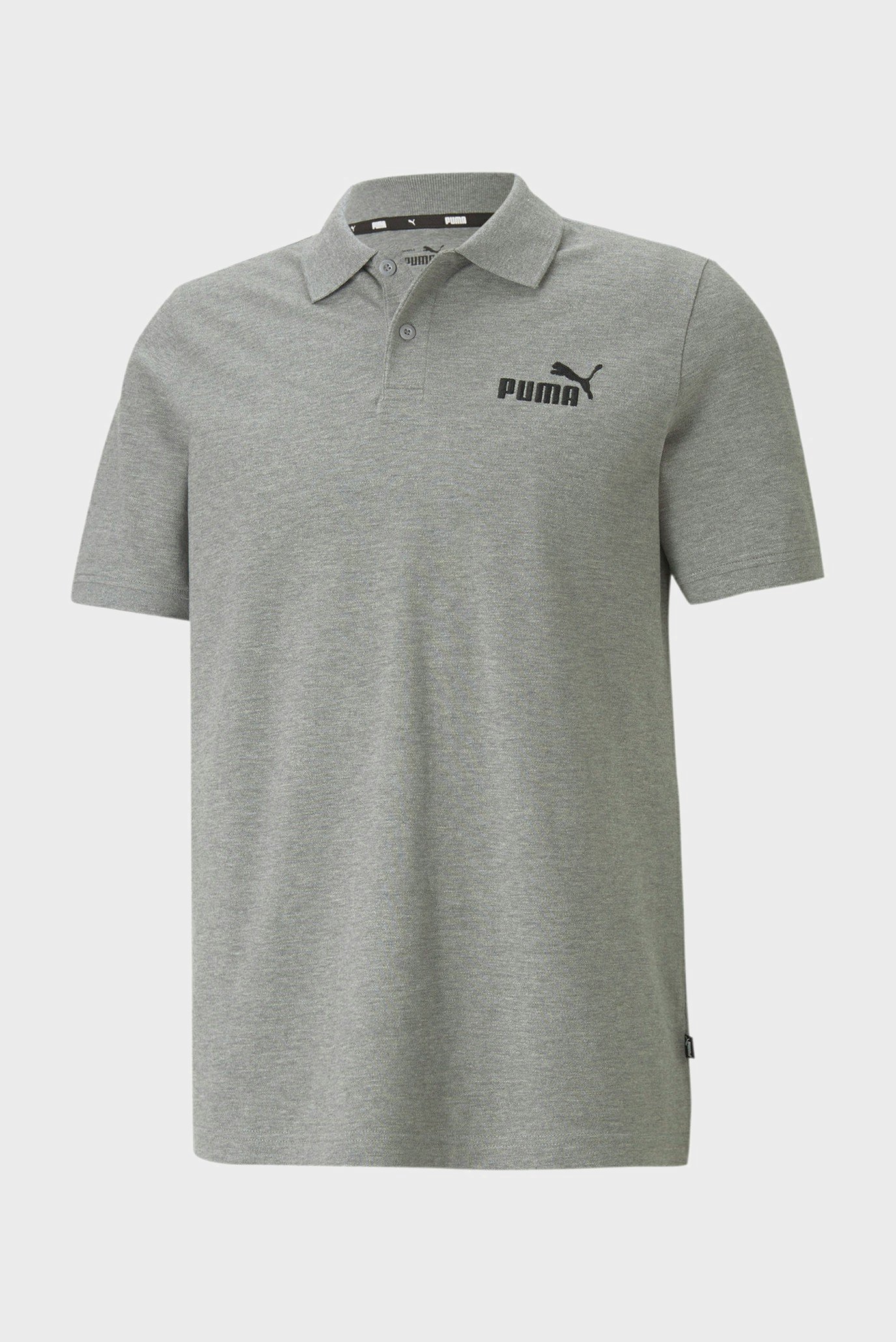 Мужское серое поло Essentials Pique Men's Polo Shirt 1