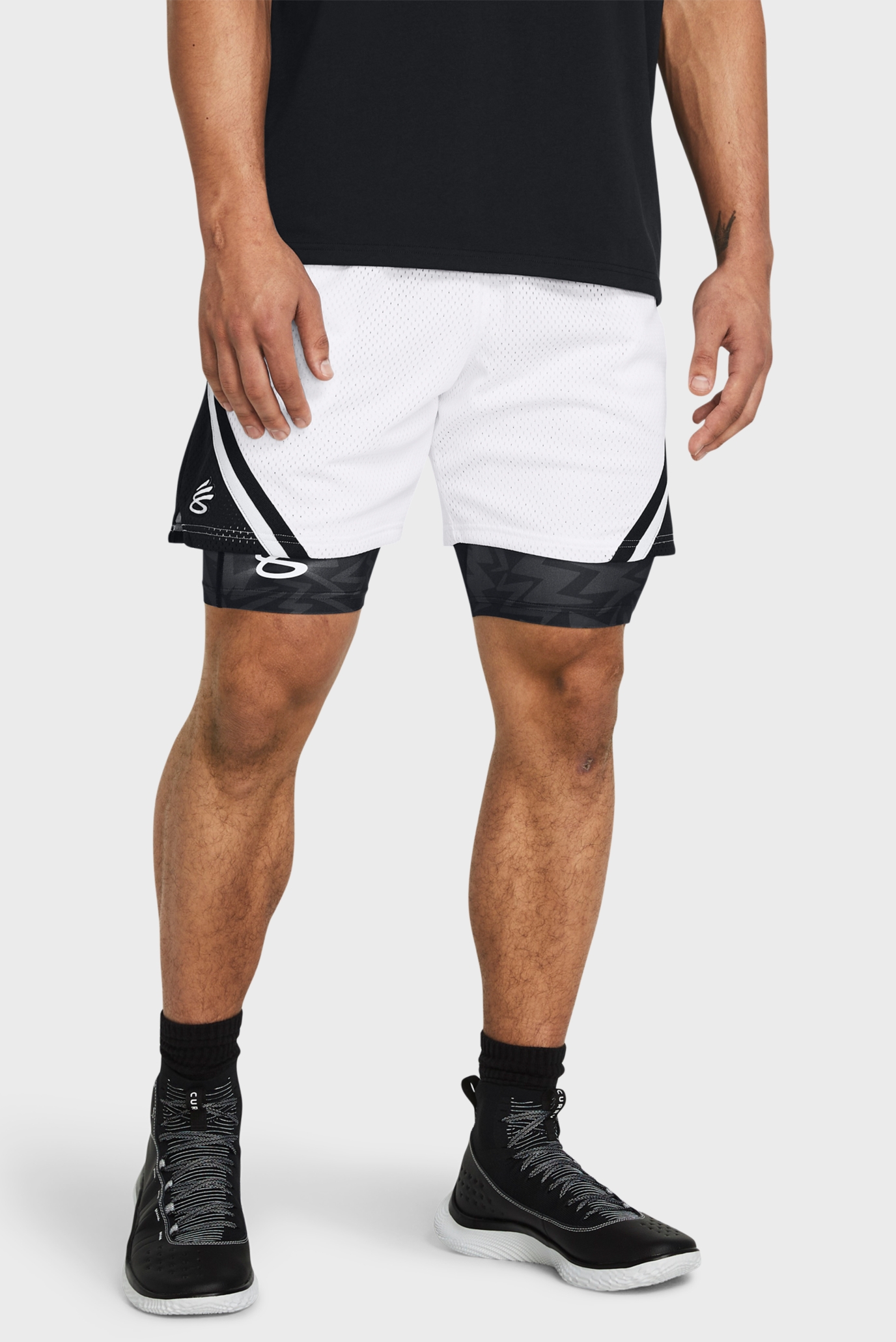 Чоловічі білі шорти Curry Mesh Short 4 1