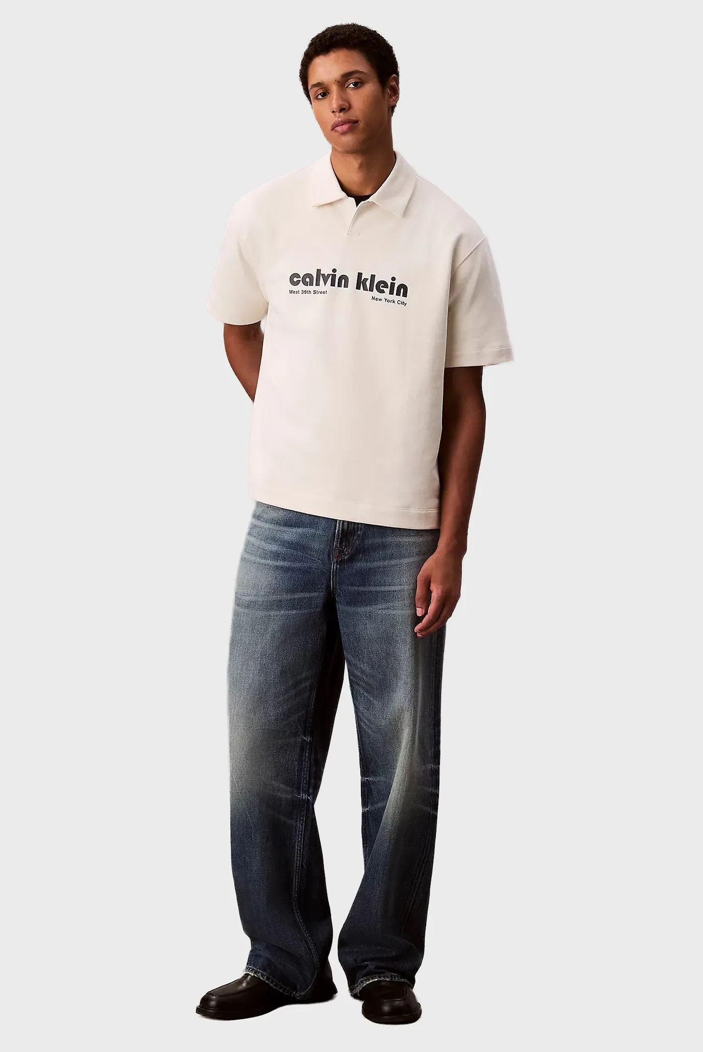 Чоловіче біле поло SS PREMIUM TERRY 2