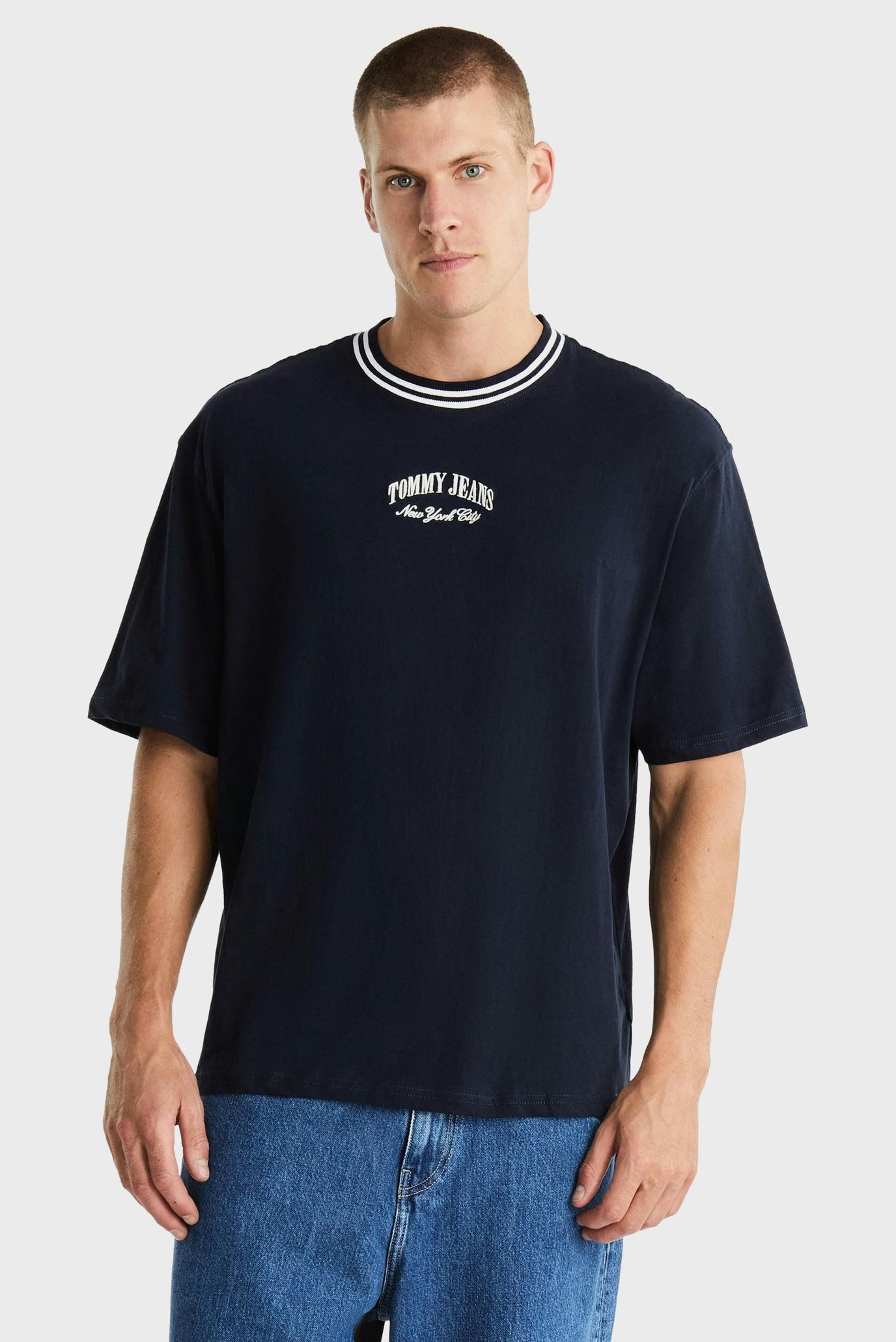 Мужская темно-синяя футболка TJM OVZ TIPPING 1