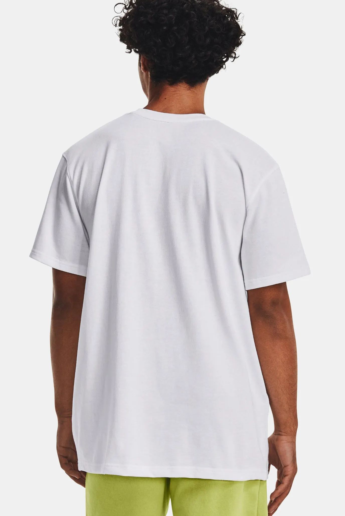 Чоловіча біла футболка UA LOGO EMB HEAVYWEIGHT 3