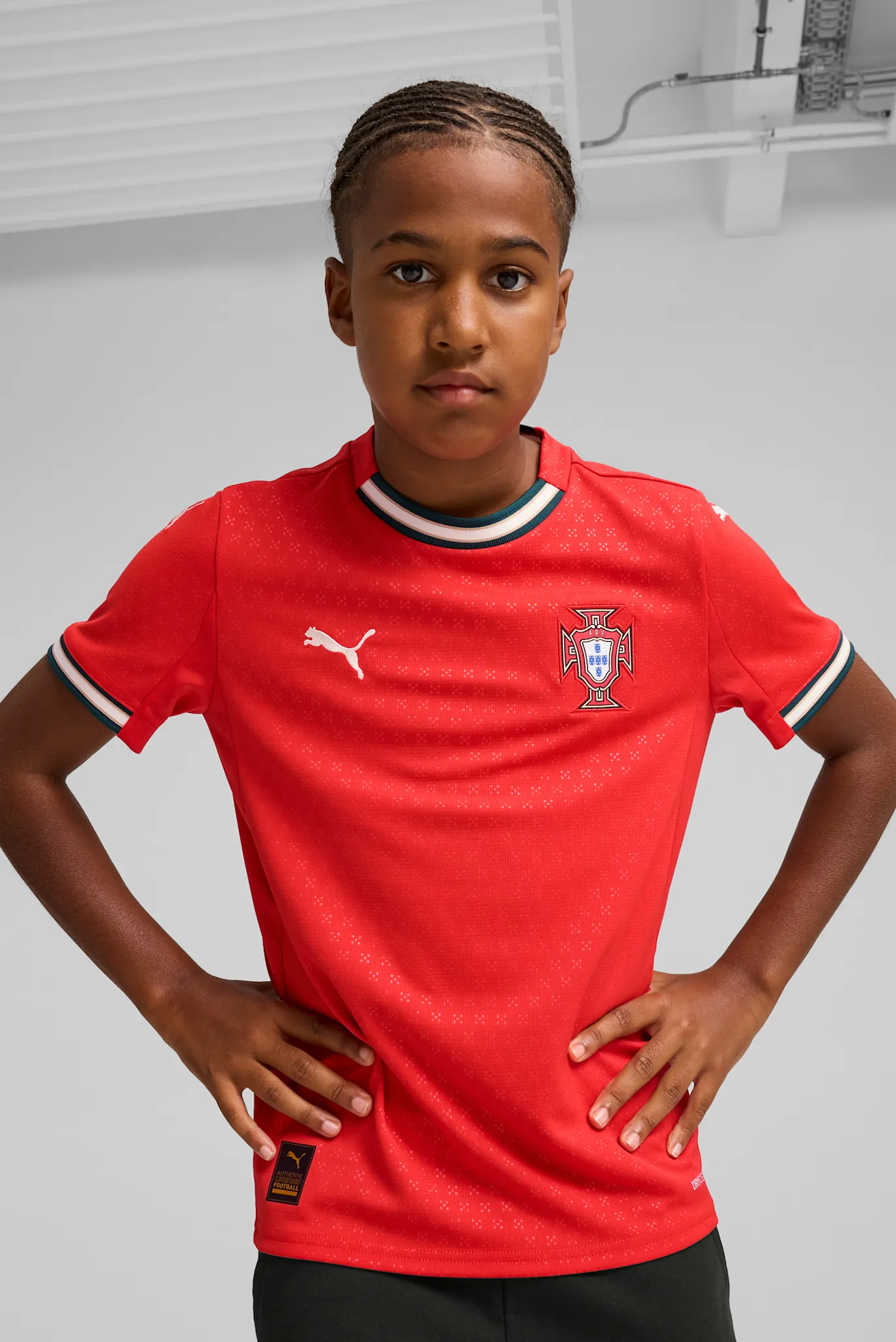 Дитяча червона футболка Portugal 2025 Home Jersey Youth 3