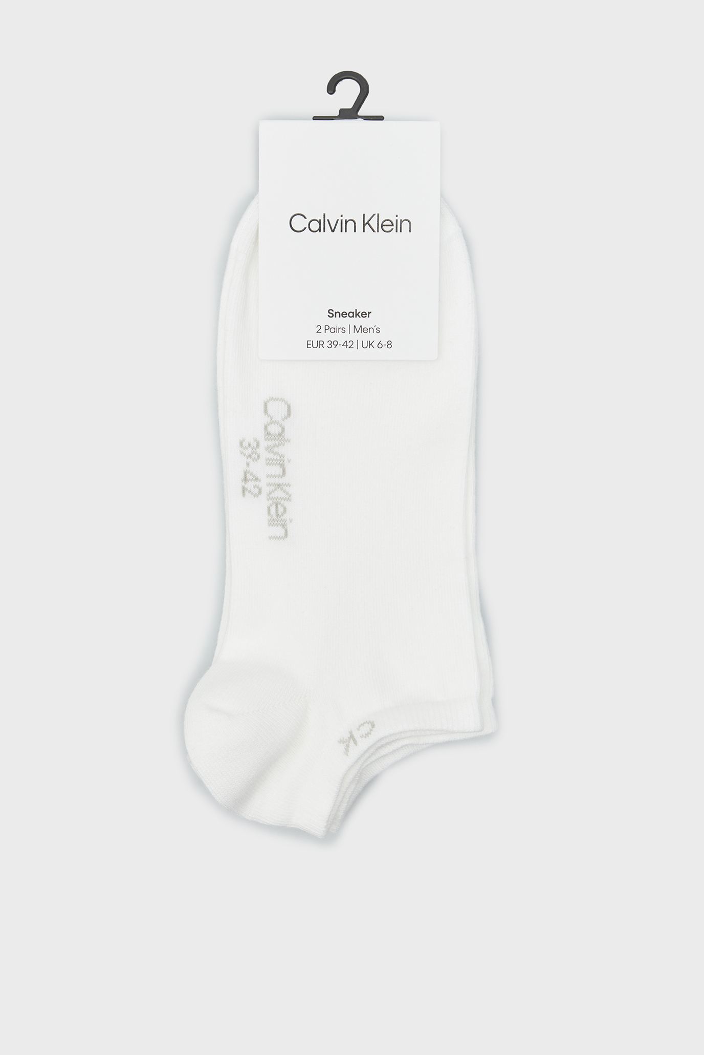 Чоловічі білі шкарпетки (2 пари) CK SNEAKER 1