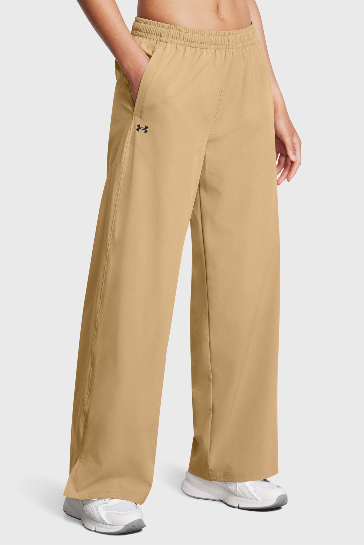 Женские бежевые спортивные брюки Armoursport Wide Leg Pant 1