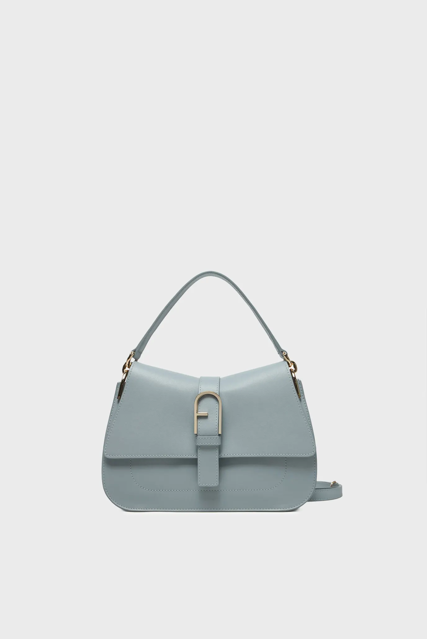 Женская голубая кожаная сумка 1