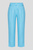 Женские голубые льняные брюки
