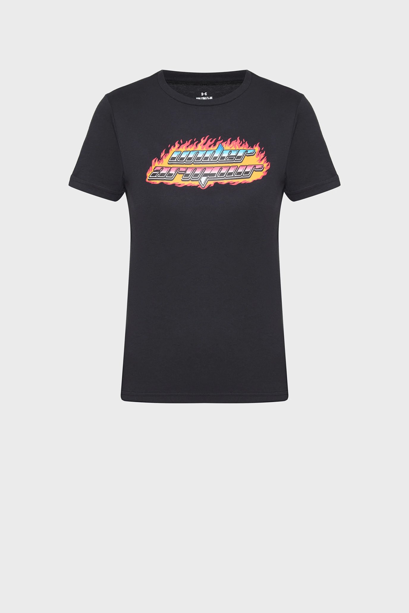 Детская черная футболка UA Flame WM SS Черный 10 Under Armour 6005059-001