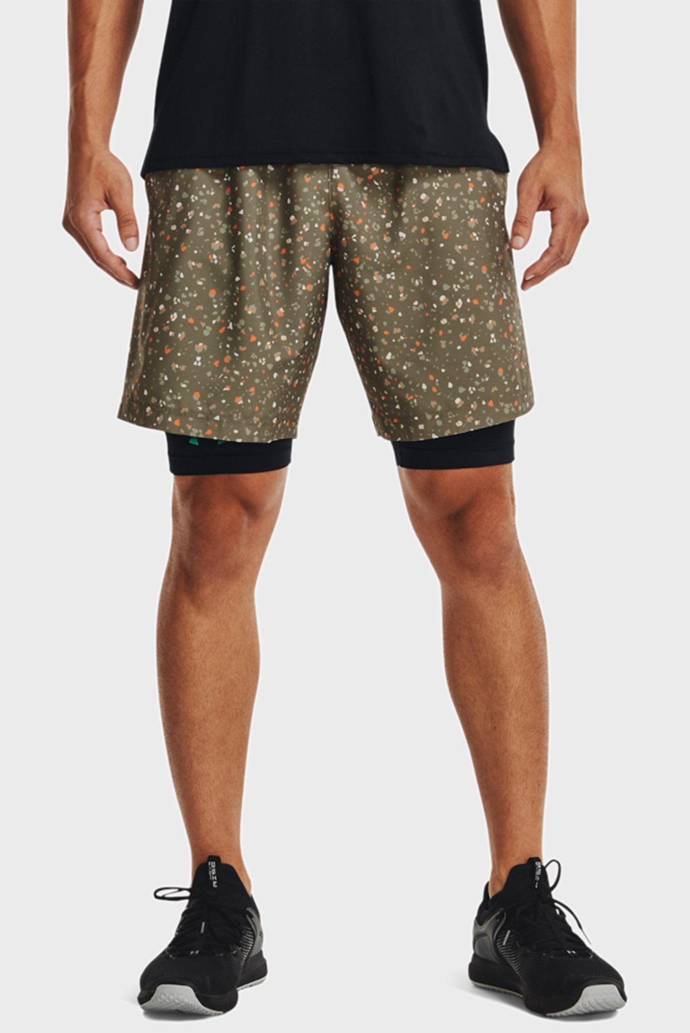 Мужские зеленые шорты UA Woven Adapt Shorts 1