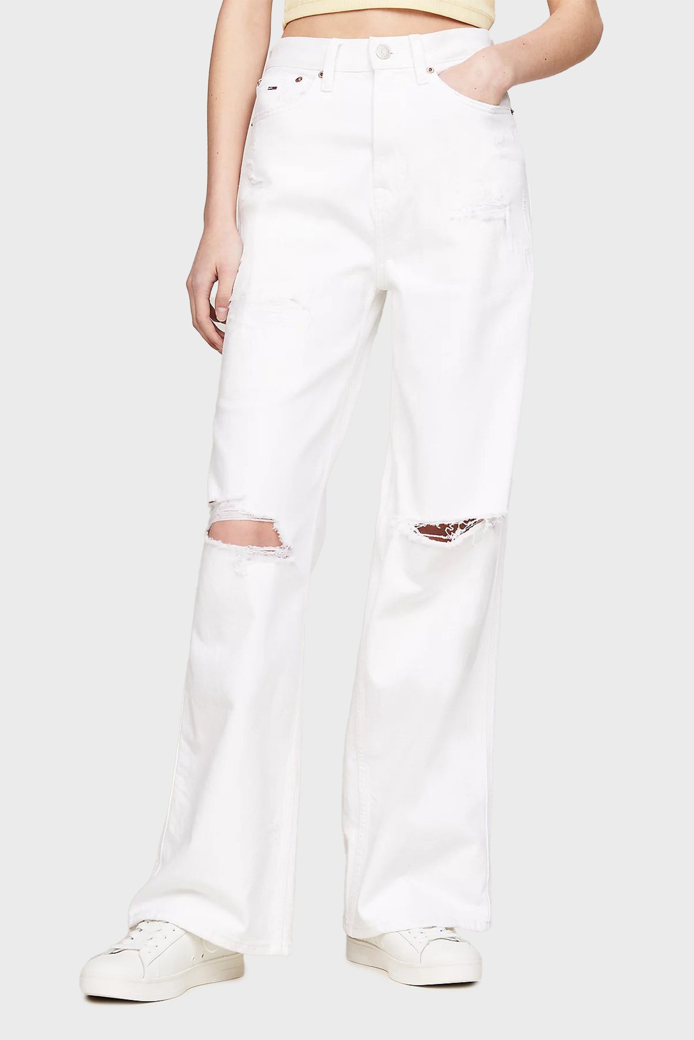 Женские белые джинсы CLAIRE HGH WD 1