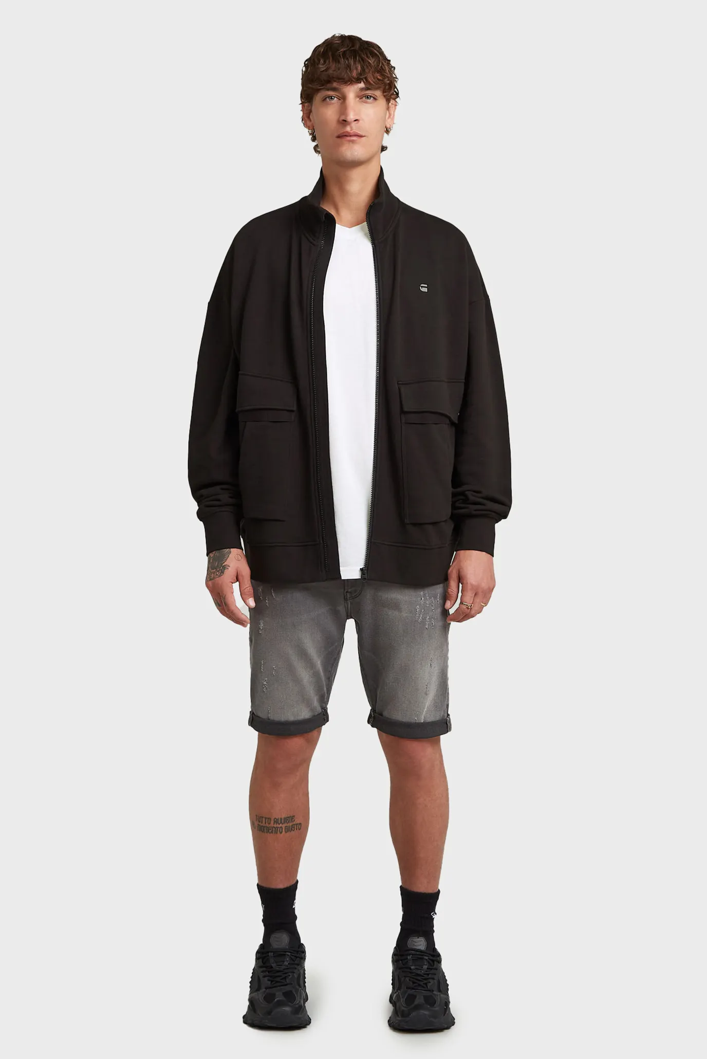 Мужская черная спортивная кофта Rovic 2