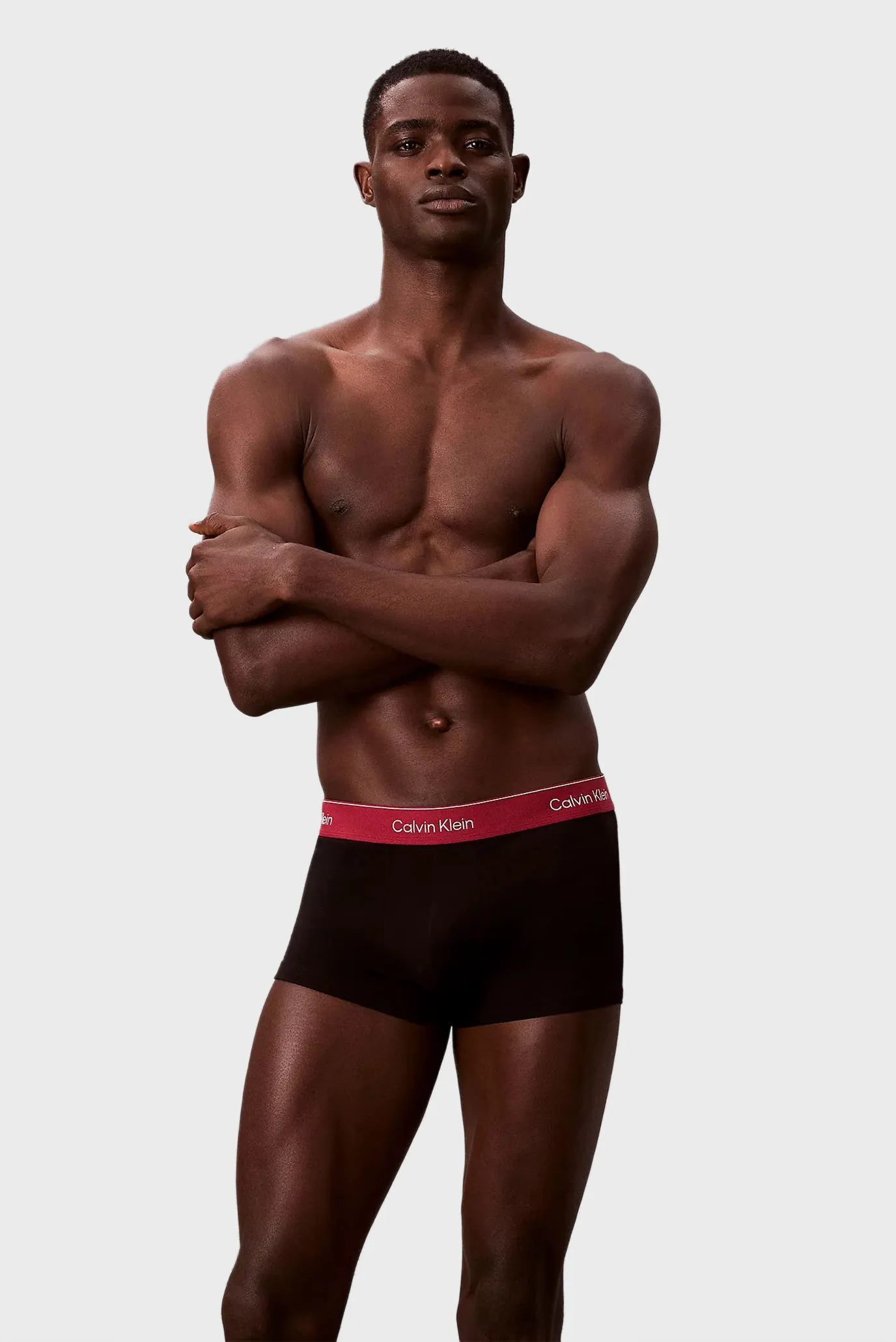 Мужские черные боксеры (3 шт) LOW RISE TRUNK 2