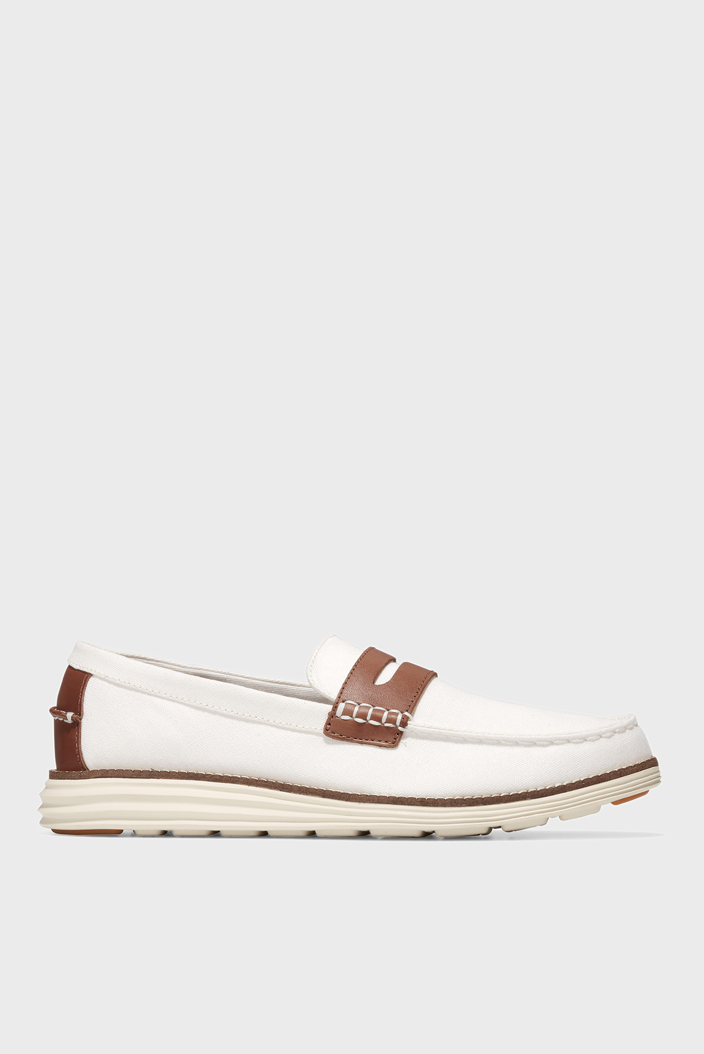 Мужские белые лоферы ØriginalGrand Canvas Penny Loafer Cole Haan C36488 ...