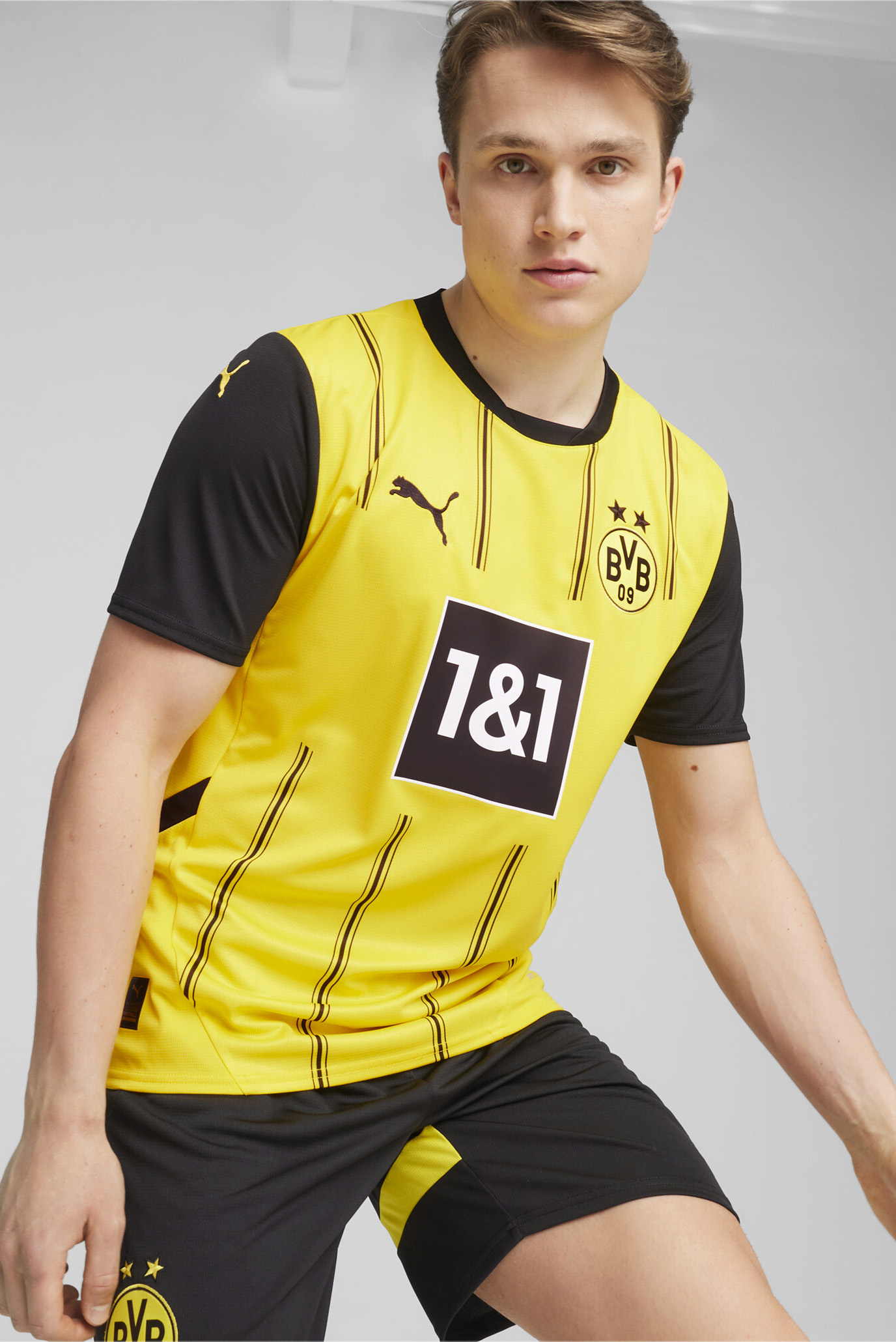 Чоловіча жовта футболка Borussia Dortmund 24/25 Home Jersey Men 1