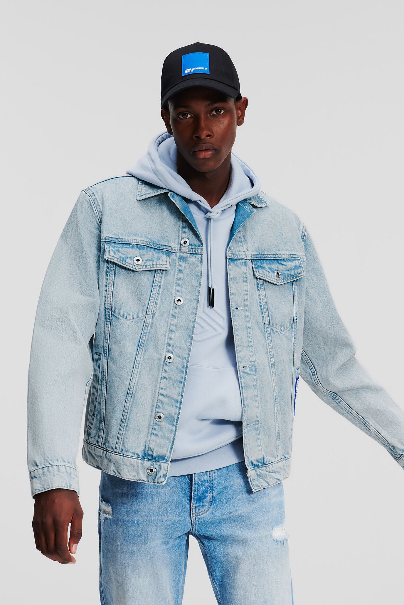 Мужская голубая джинсовая куртка KLJ REGULAR DENIM JACKET 1