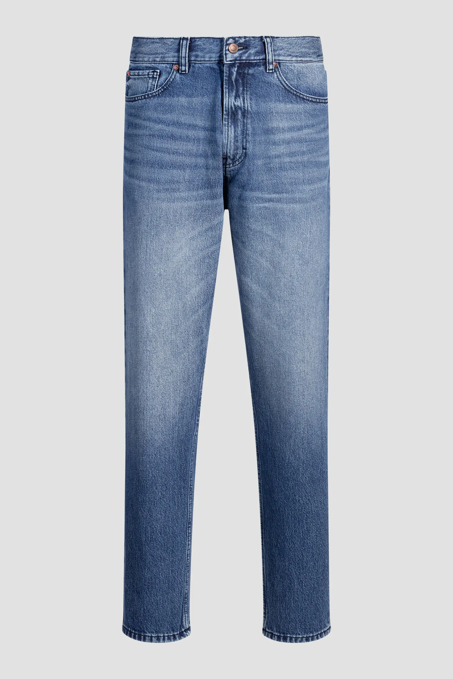 Мужские синие джинсы 6