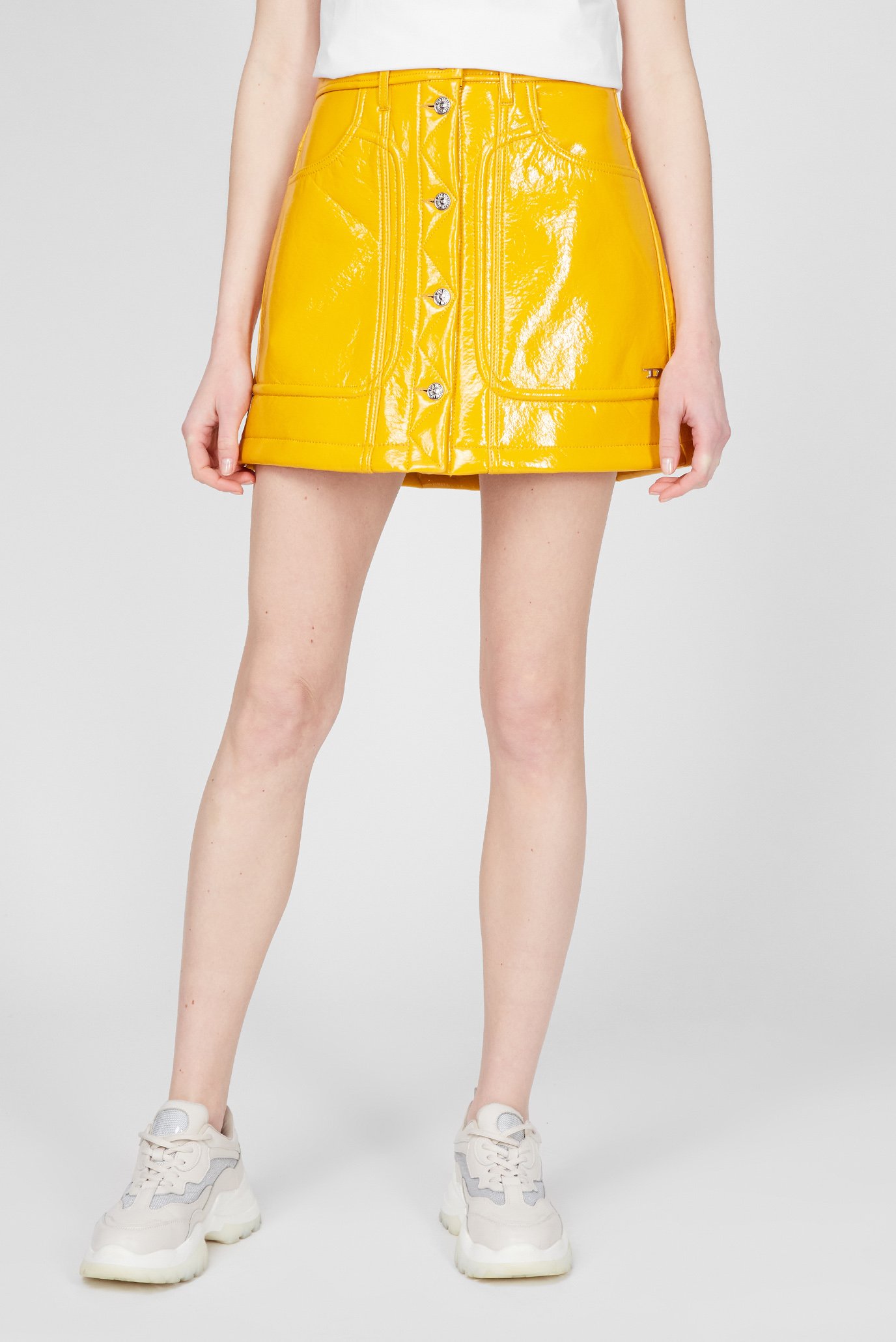 Женская желтая юбка O-AMBRA 1