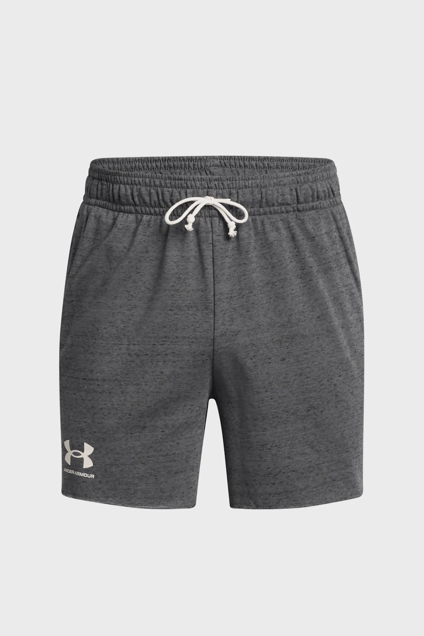 Мужские темно-серые шорты UA Rival Terry 6in Short 5