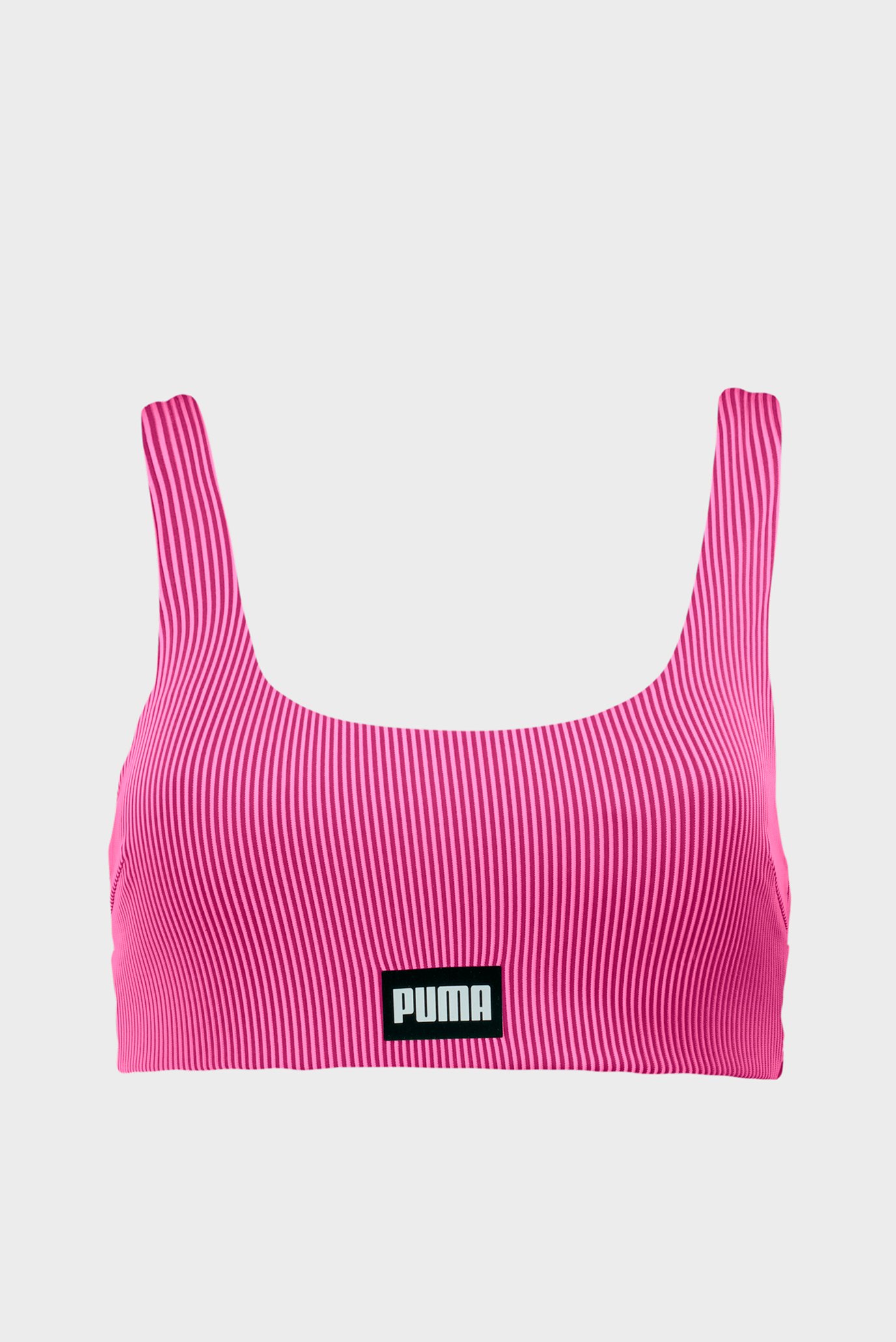 Женский розовый лиф от купальника PUMA Swim Women Ribber Scoop Top 1