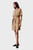 Женское бежевое платье COTTON LINEN BELTED SHIFT DRESS