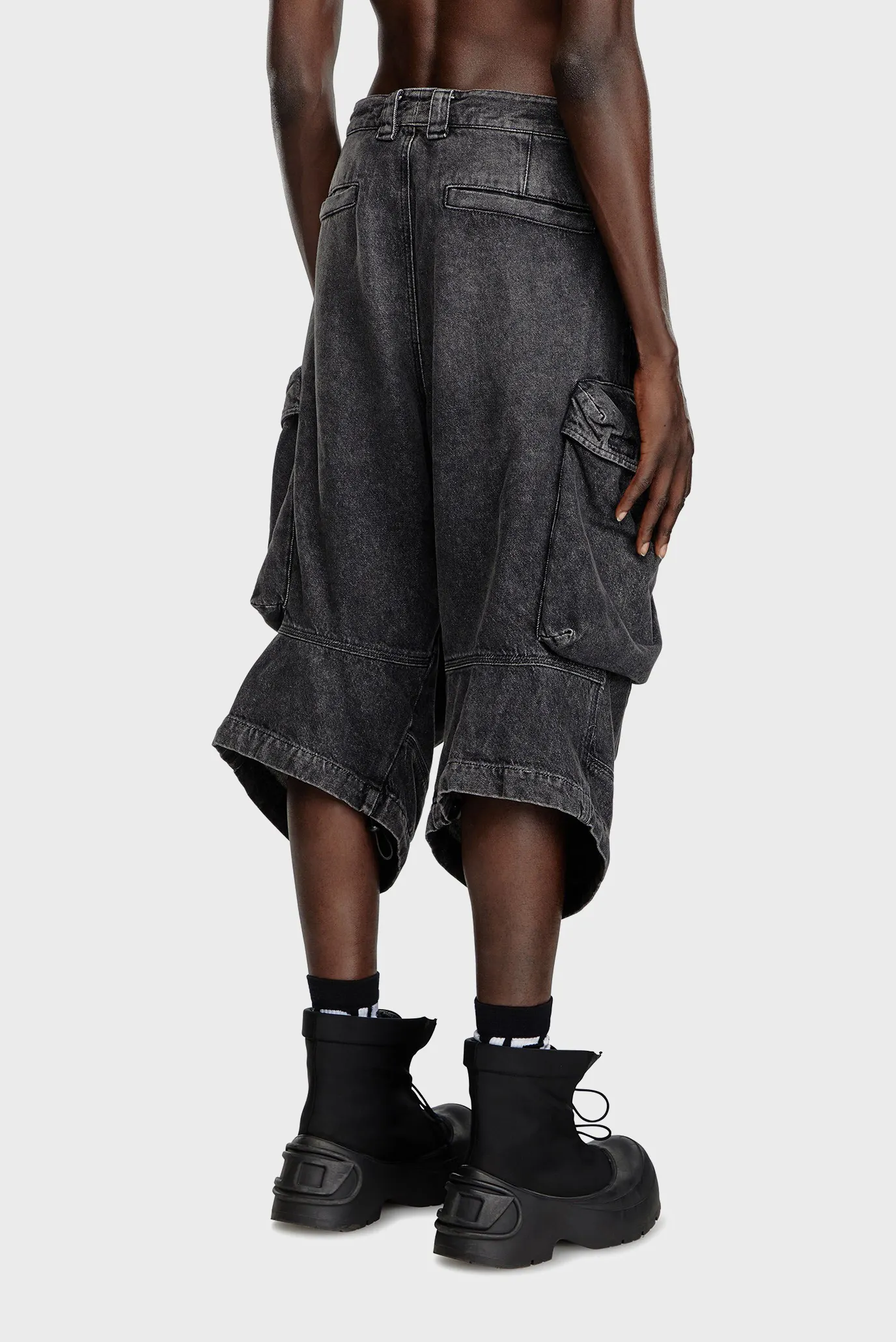 Чоловічі чорні джинсові шорти D-ARNE-SHORT-S CALZONCINI 3