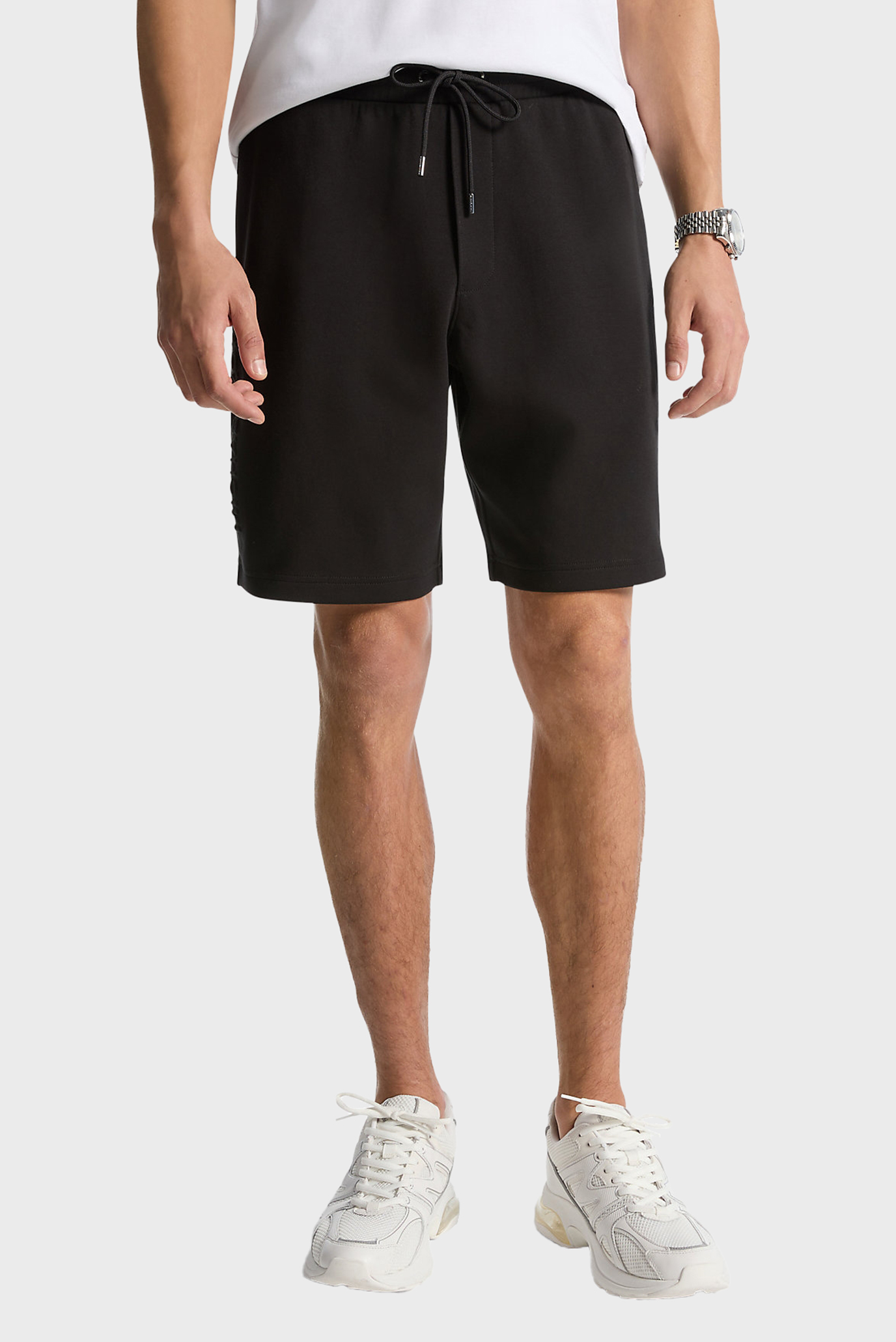Мужские черные шорты EMBOSSED LOGO SHORT Черный XL Michael Kors CR552G15MF Мужские черные шорты EMBOSSED LOGO SHORT Черный XL Michael Kors CR552G15MF