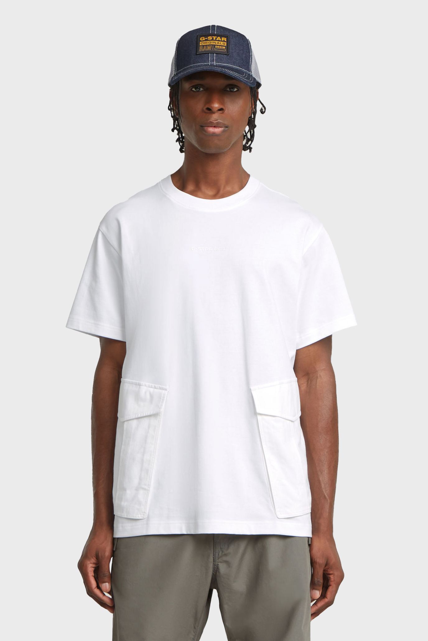 Мужская белая футболка Rovic Белый XXL G-Star RAW D26609,C784 Мужская белая футболка Rovic Белый XXL G-Star RAW D26609,C784