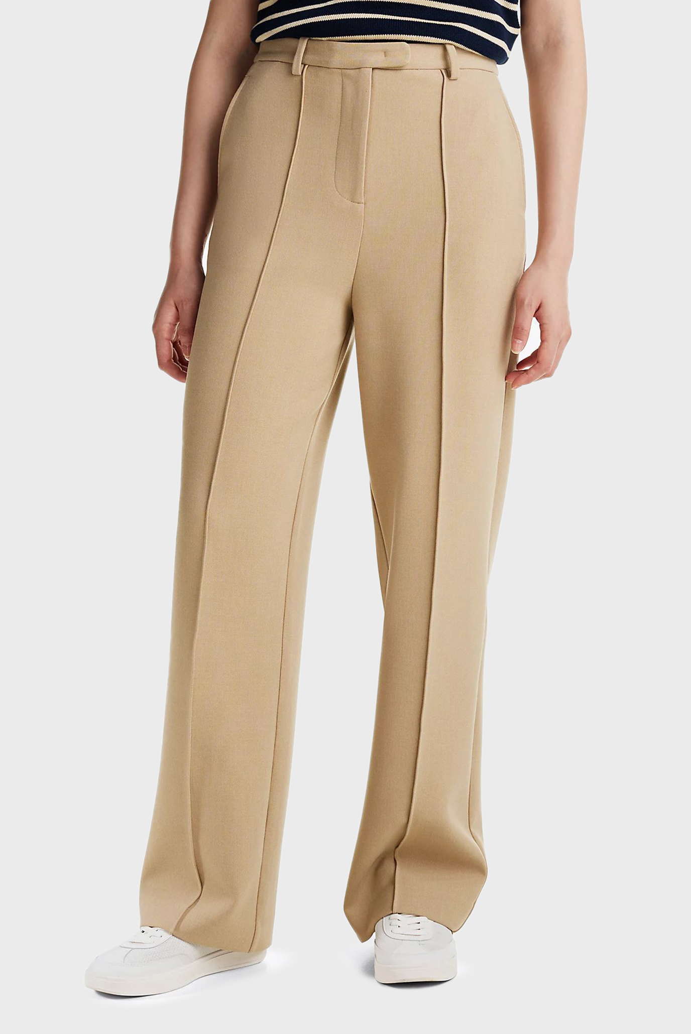 Женские бежевые брюки PUNTO RELAXED STRAIGHT PANT 1