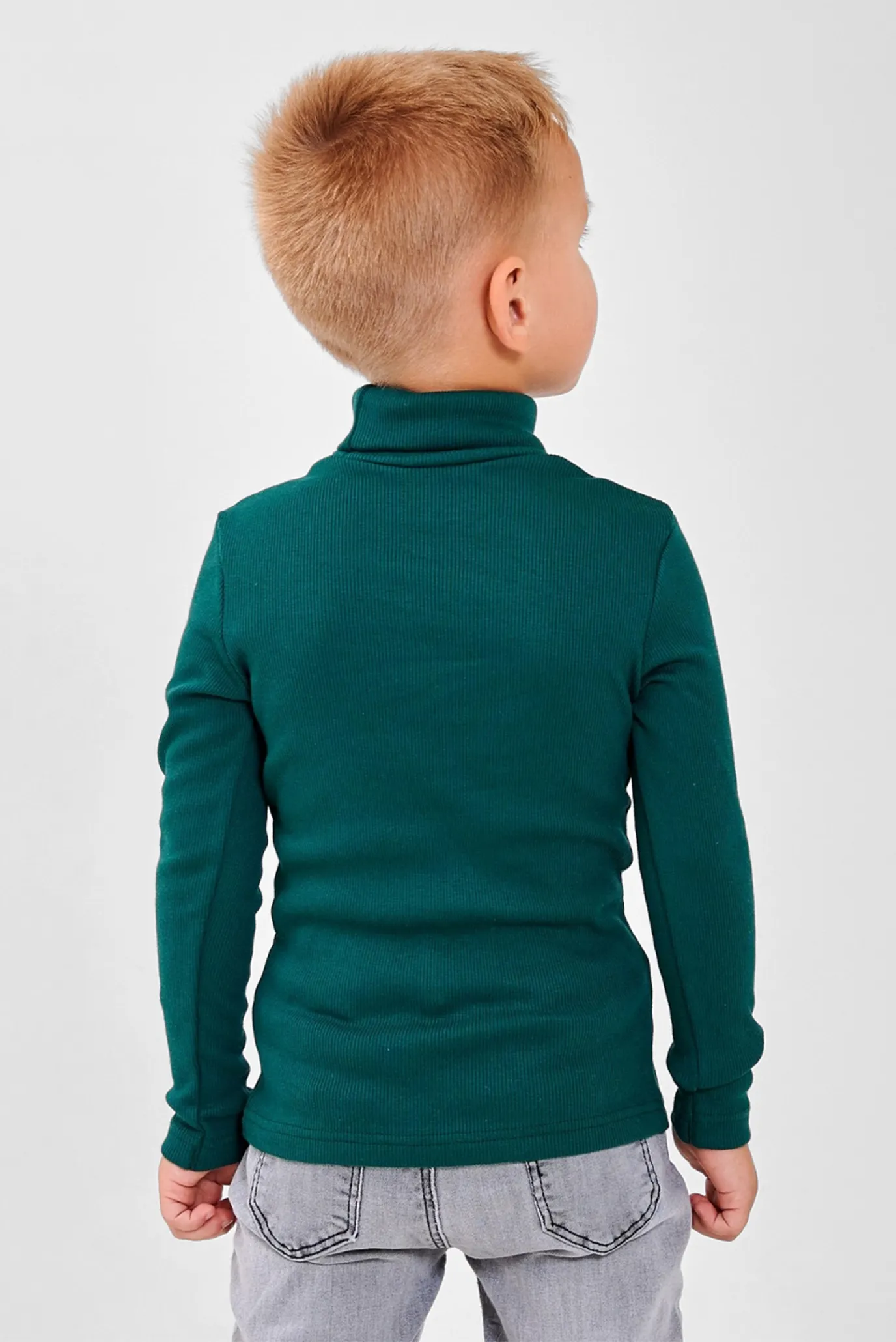 Детский темно-зеленый гольф 4