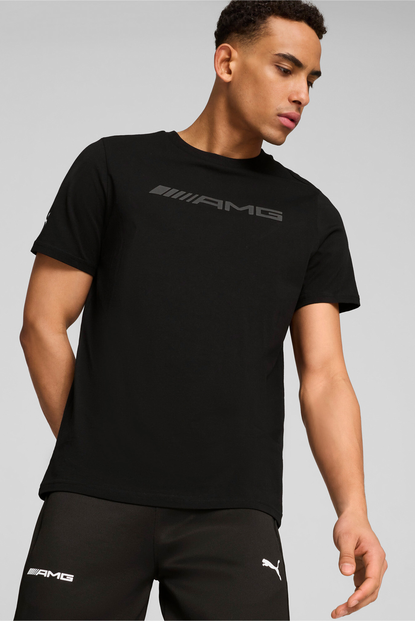 Чоловіча чорна футболка Mercedes-AMG Motorsport Logo Tee Men 1