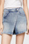 Жіноча блакитна джинсова спідниця-шорти MOM UH SKORT