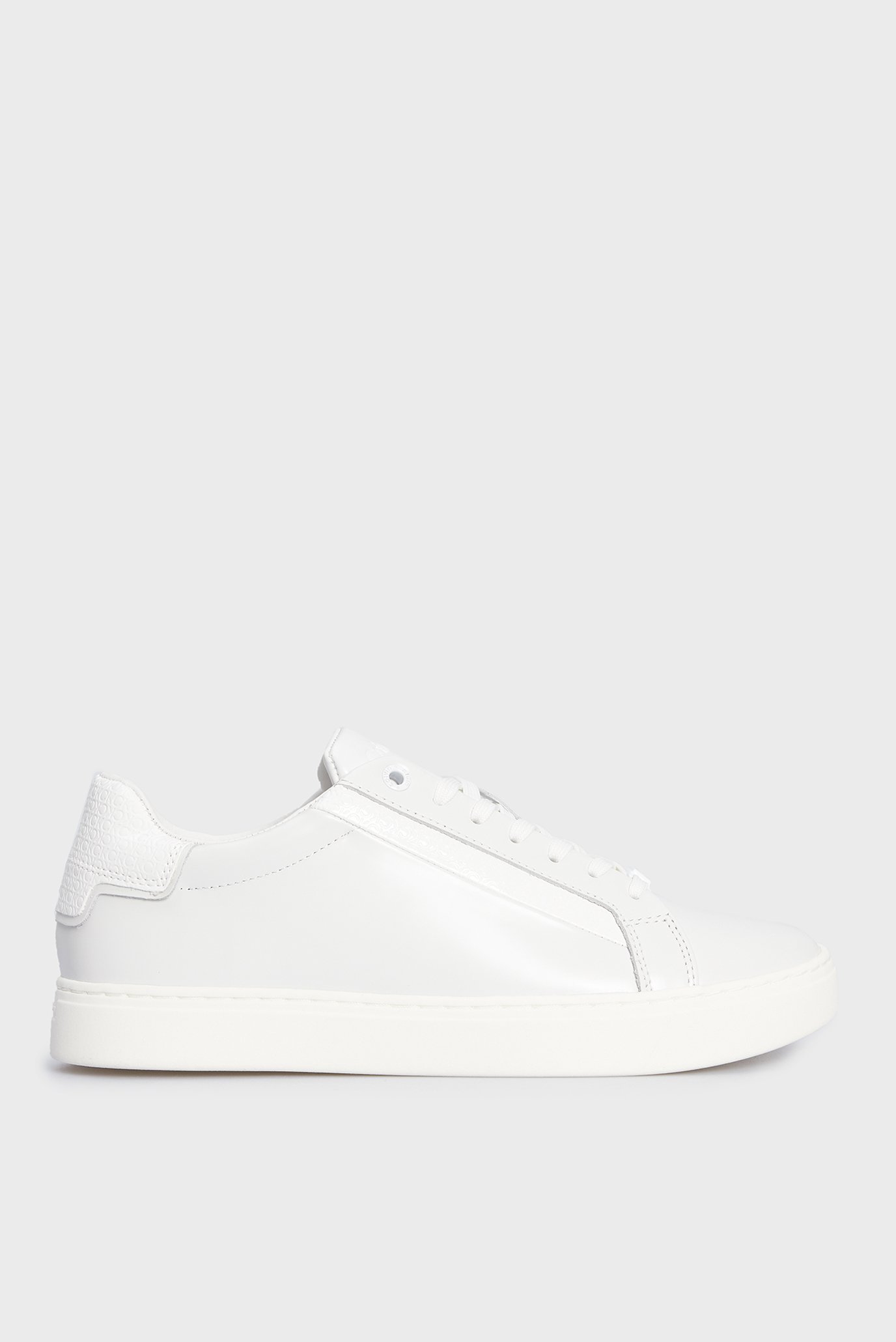 Женские белые кожаные сникерcы CLEAN CUP LACE UP-NANO MONO MIX Белый 36 Calvin Klein HW0HW01592 Женские белые кожаные сникерcы CLEAN CUP LACE UP-NANO MONO MIX Белый 36 Calvin Klein HW0HW01592