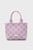 Женская сиреневая сумка с узором K MONOGRAM KNIT TOTE