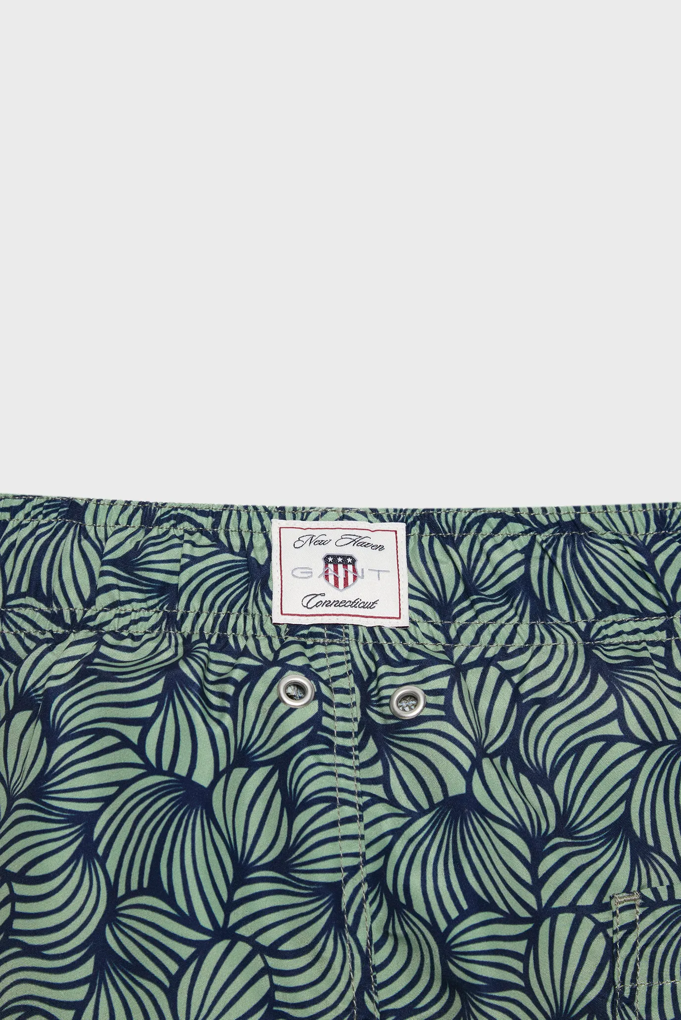 Мужские зеленые плавательные шорты с узором ROPE PRINT SWIM SHORTS 5