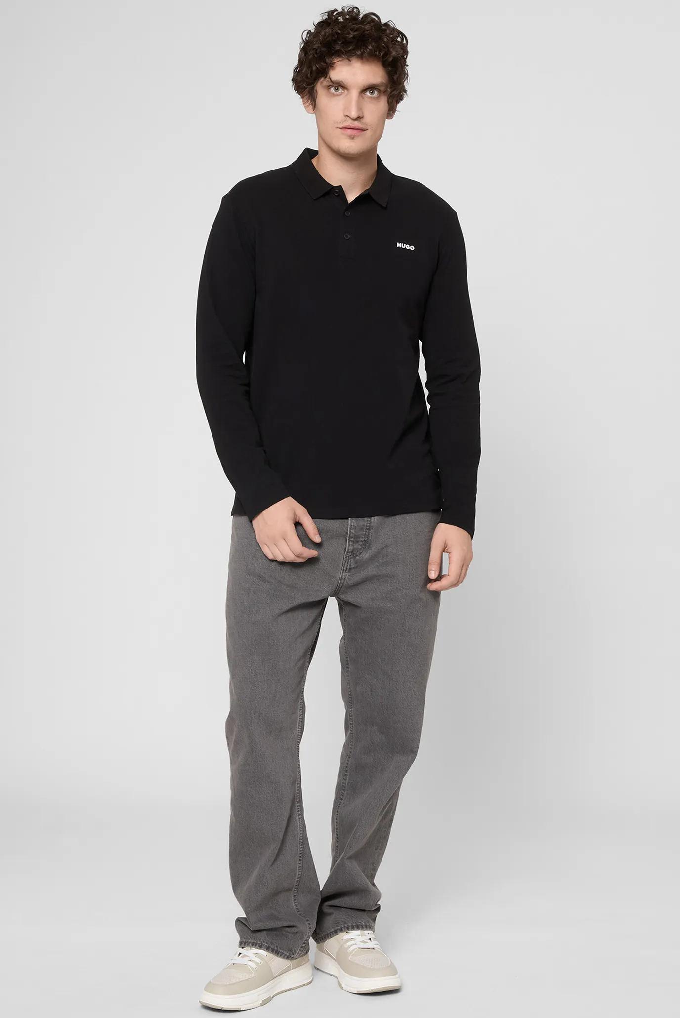 Чоловіче чорне поло 4