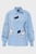 Жіноча блакитна блуза з візерунком THC SLICED CREST PRINT TOP