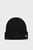 Жіноча чорна кашемірова шапка LUXE