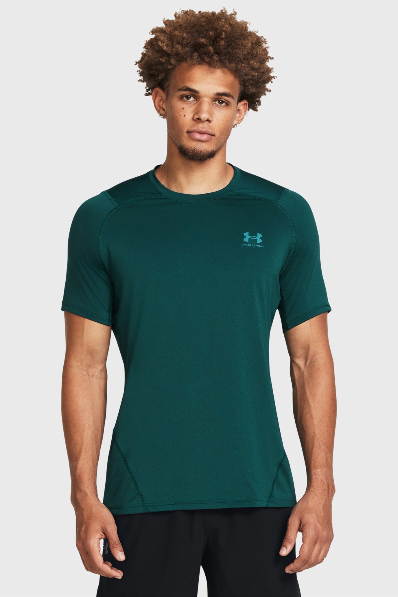 Мужская зеленая футболка UA HG Armour Ftd Graphic SS 1