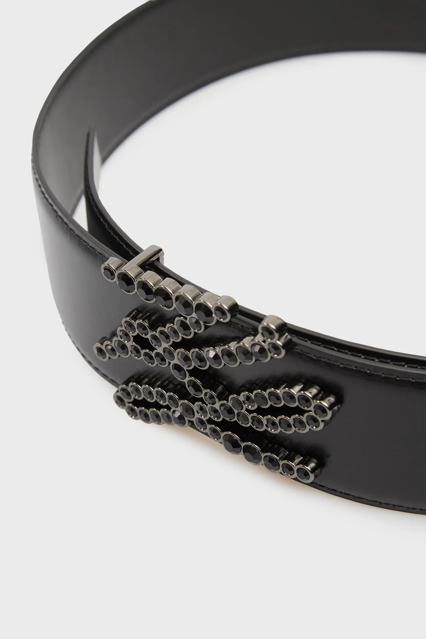 Жіночий чорний шкіряний ремінь autograph rhns 4