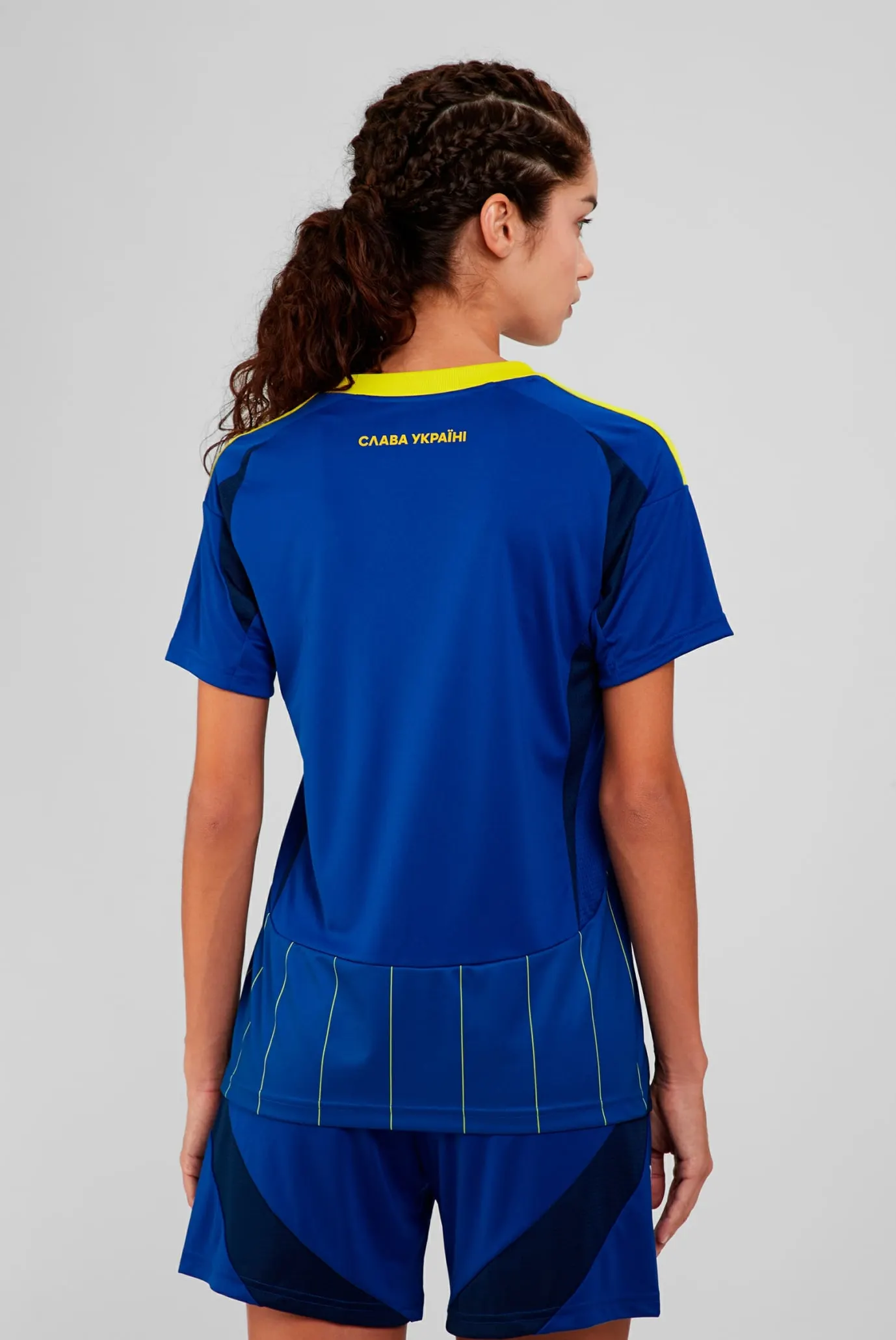 Жіноча синя футболка у смужку Ukraine 24 3