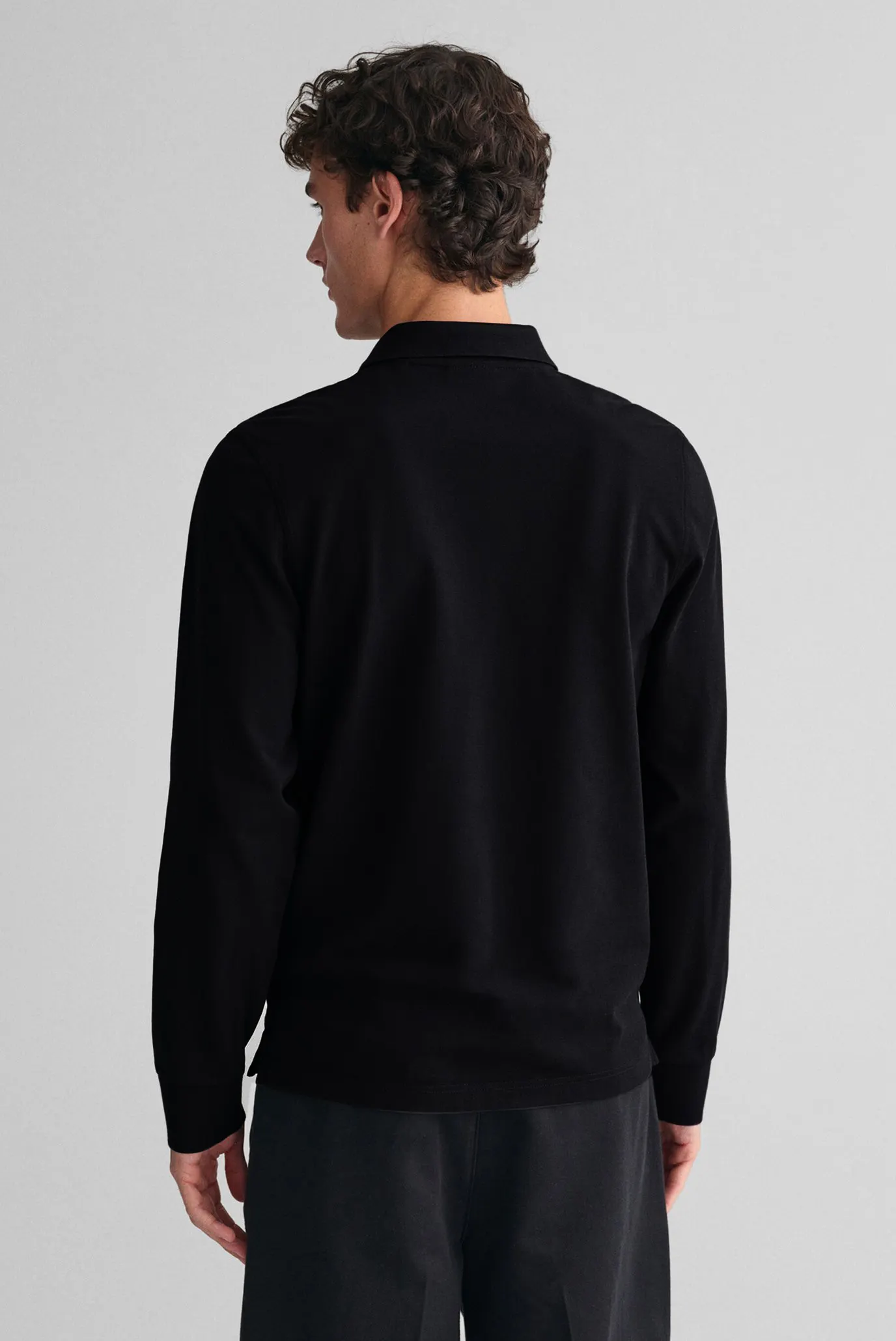 Чоловіче чорне поло 3