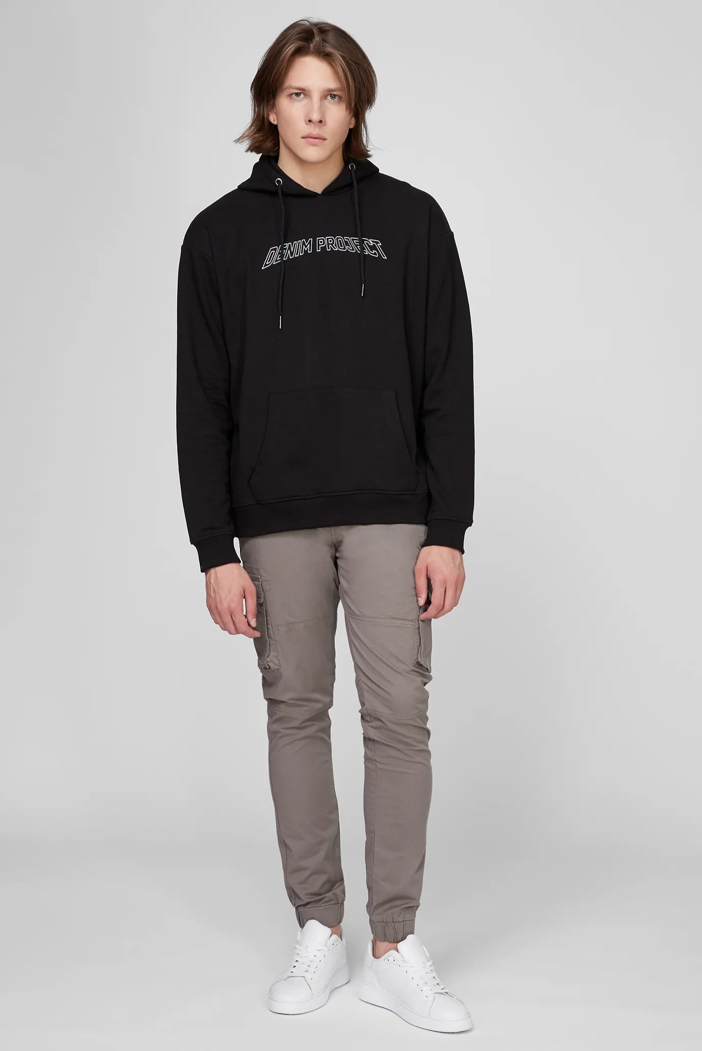 Мужское черное худи DPCLEAN HOODIE 5