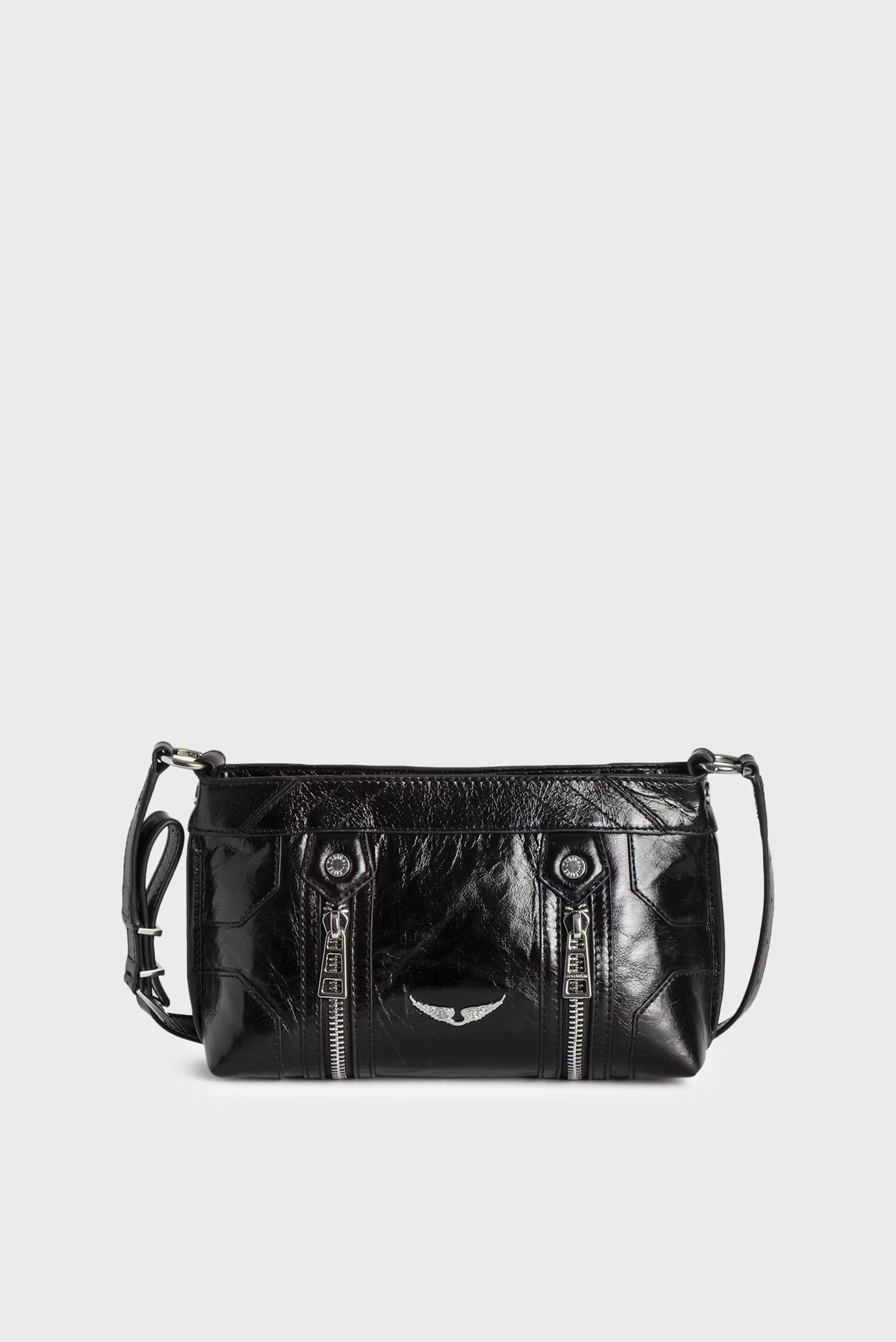 Женская черная кожаная сумка Sunny Mood Черный ONESIZE ZADIG&VOLTAIRE LWBA03845_NOIRFW25 Женская черная кожаная сумка Sunny Mood Черный ONESIZE ZADIG&VOLTAIRE LWBA03845_NOIRFW25
