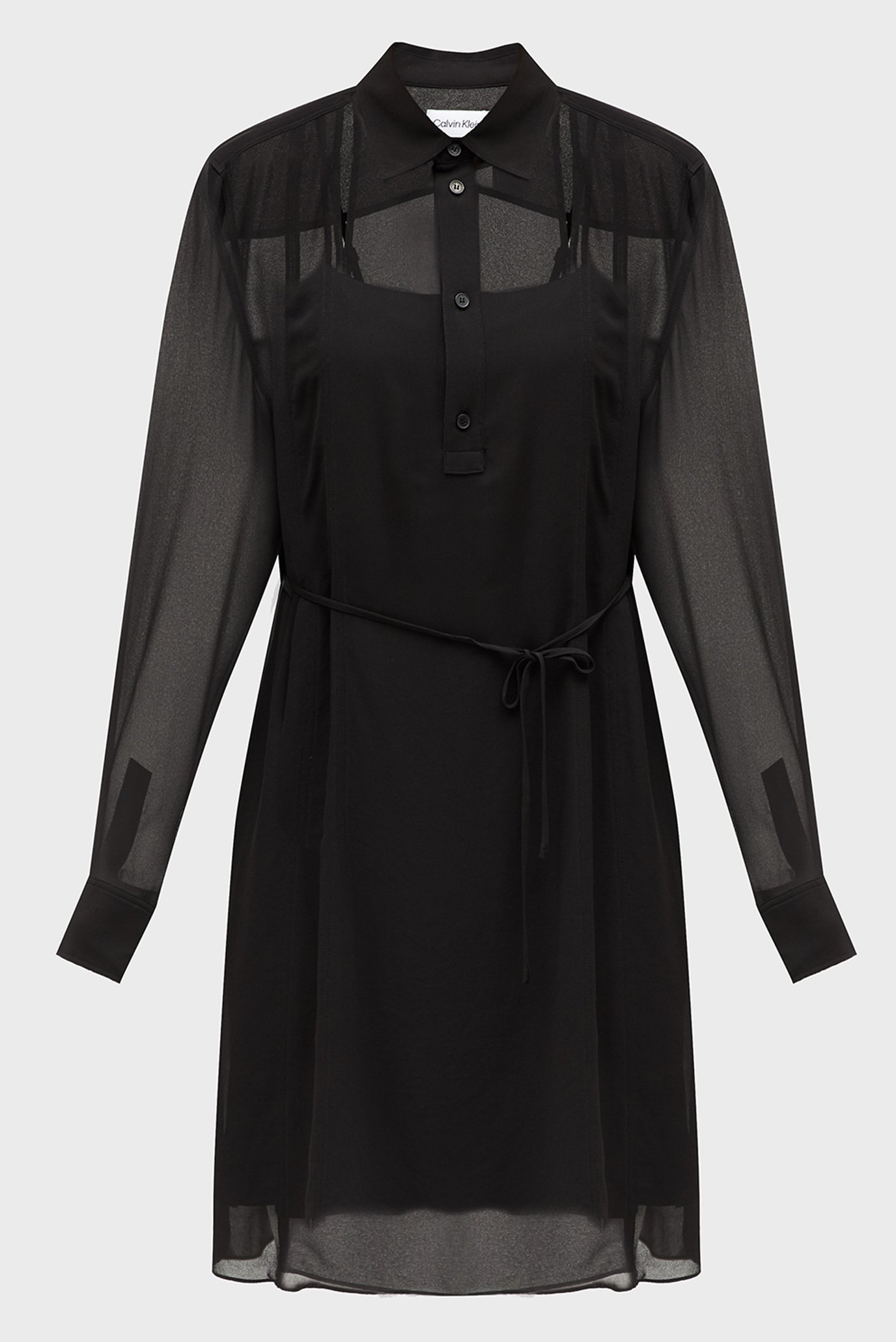 Жіноча чорна сукня GEORGETTE MINI SHIRT 1