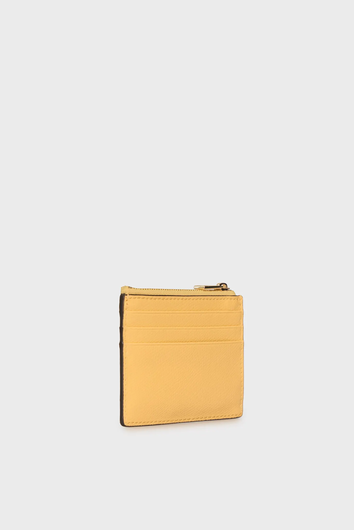 Жіночий жовтий шкіряний кардхолдер 2