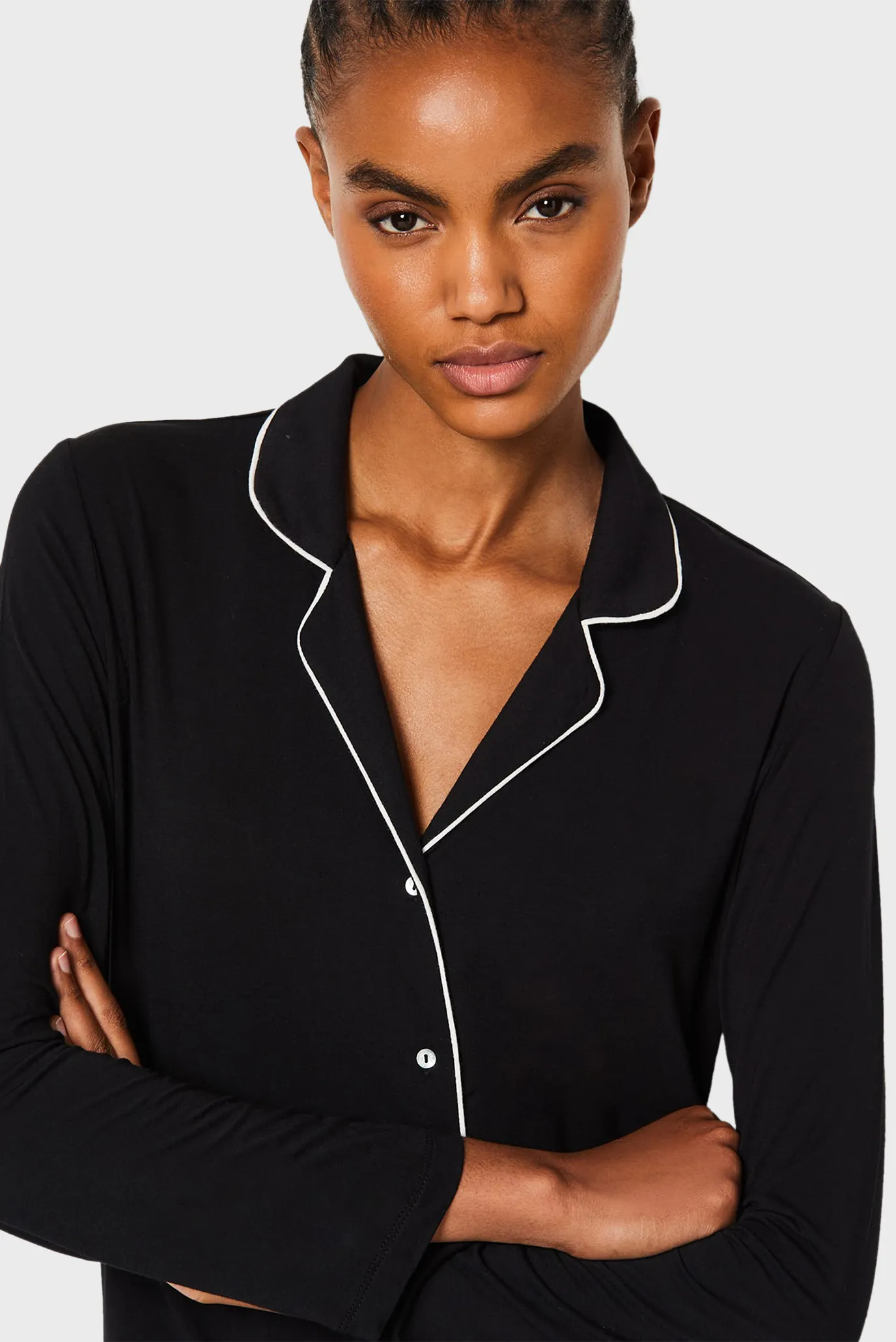 Жіноча чорна сорочка ALBANE 4