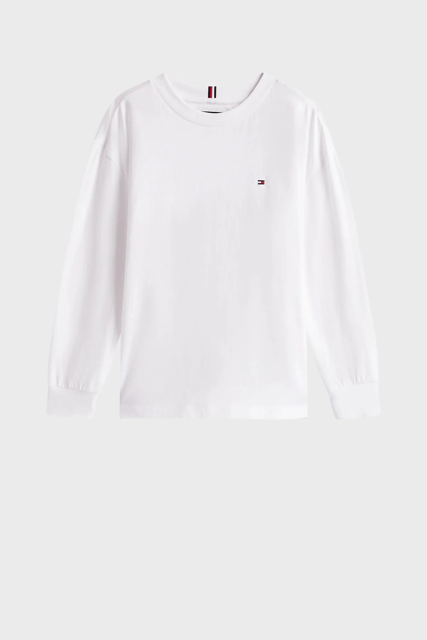 Детский белый лонгслив ESSENTIAL 5